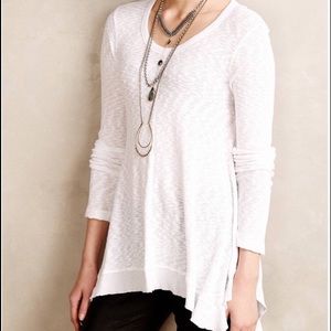 Anthropologie Left of Center Centerline Waffle Top